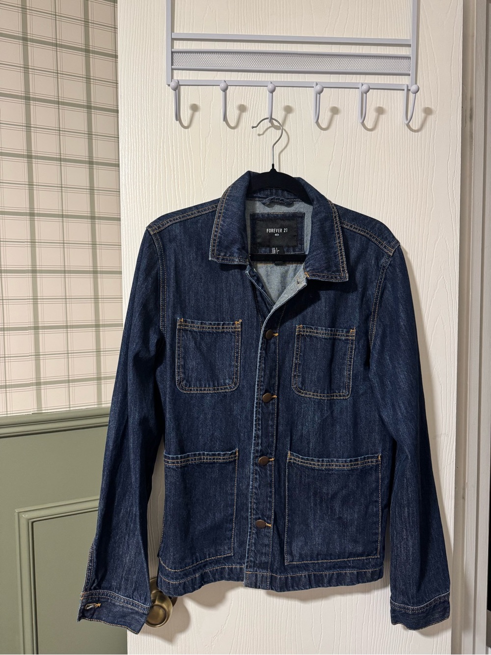 Forever 21 Dark Blue Denim Shirt Jacket